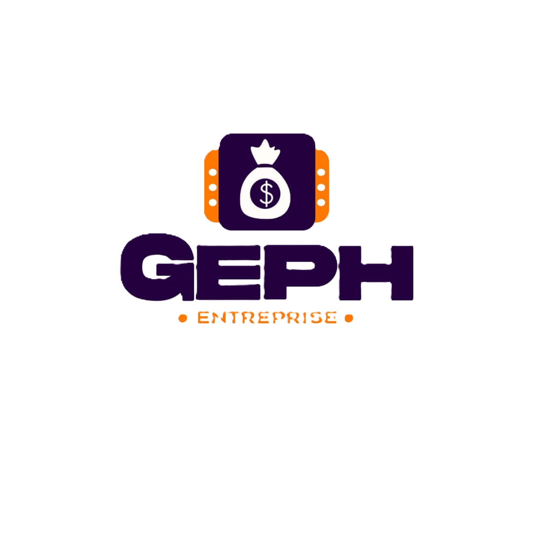 Logo GEPH ENTREPRISE blanc